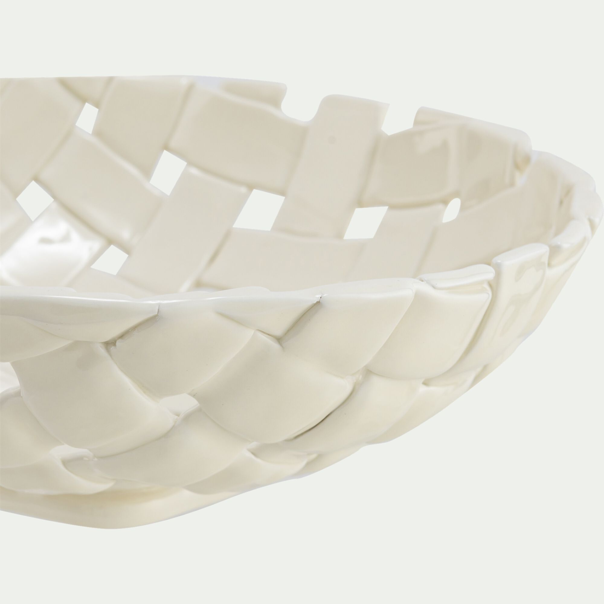 TRESSE - Coupe en dolomite D32cm - blanc