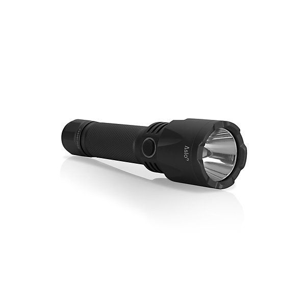 Lampe LED Torche à Batterie Rechargeable 2.6Ah USB / 230V 1000 Lumens Portée 280m ASLO