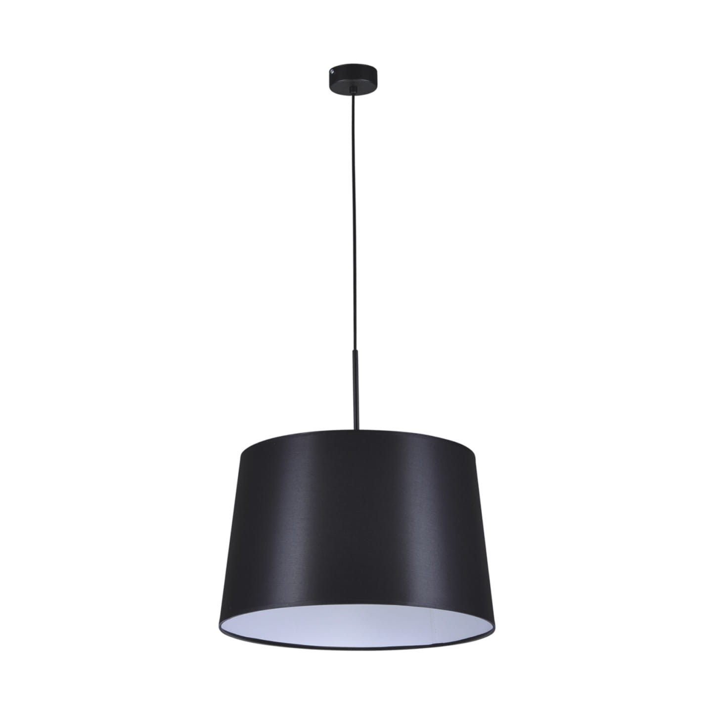 Lampa wisząca czarna REMI 1xE27x60W wym: 100x45x45 cm Kaja