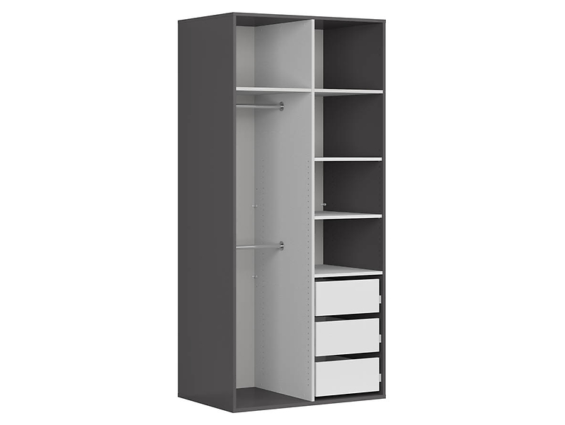 Szafa dwudrzwiowa Flex 100 cm grafit