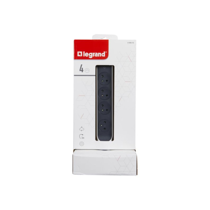 Multiprise sur socle 4 prises avec interrupteur 2 m LEGRAND