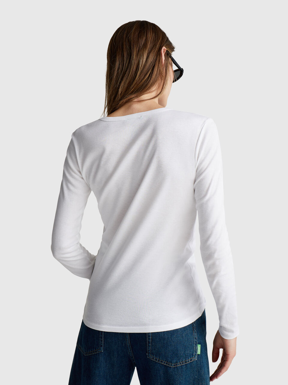Long sleeve 100% cotton t-shirt