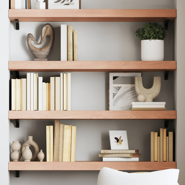 VidaXL Półka brązowa 100x30x(2-6) cm lakierowane
