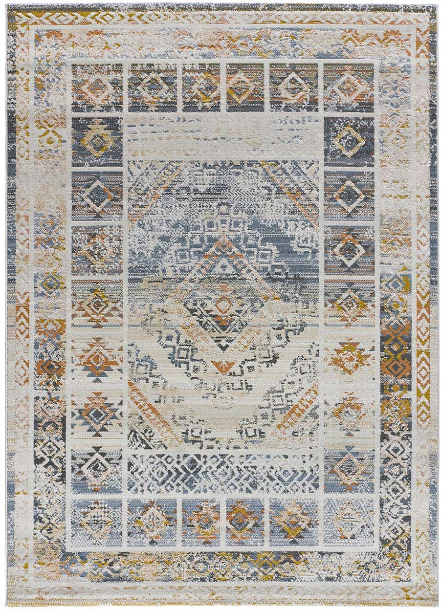 KILIS - Tapis de style vintage multicolore, 134X200 cm