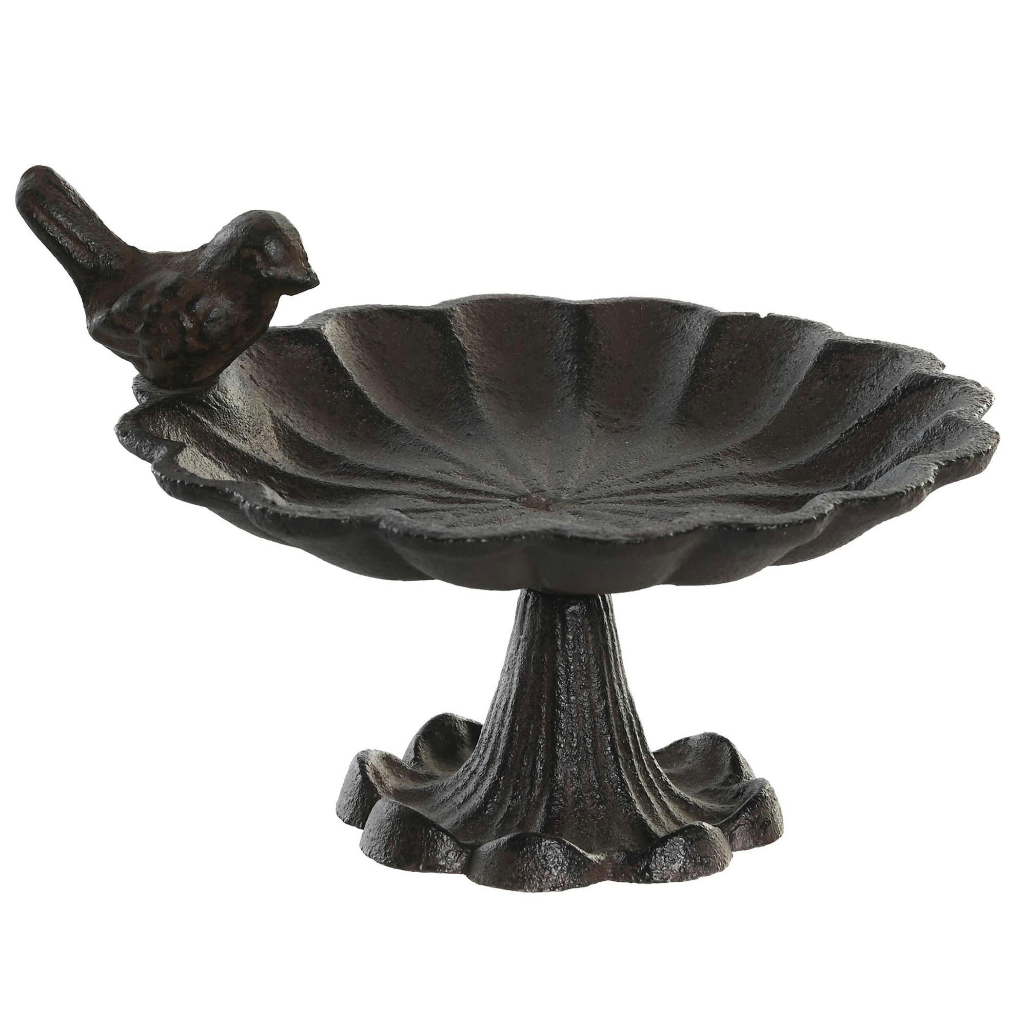 - Fontaine abreuvoir pour oiseaux en fonte 17.5x15.5x11.2cm