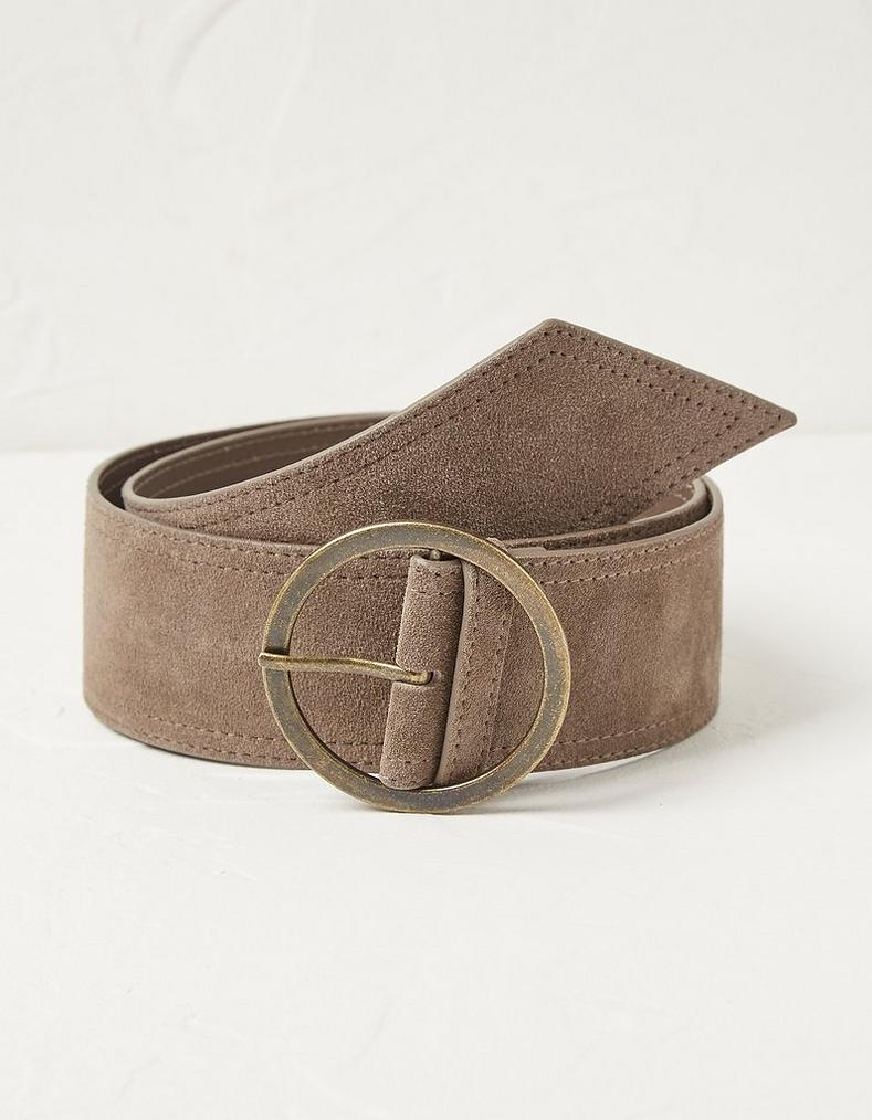 Wide Suede Belt