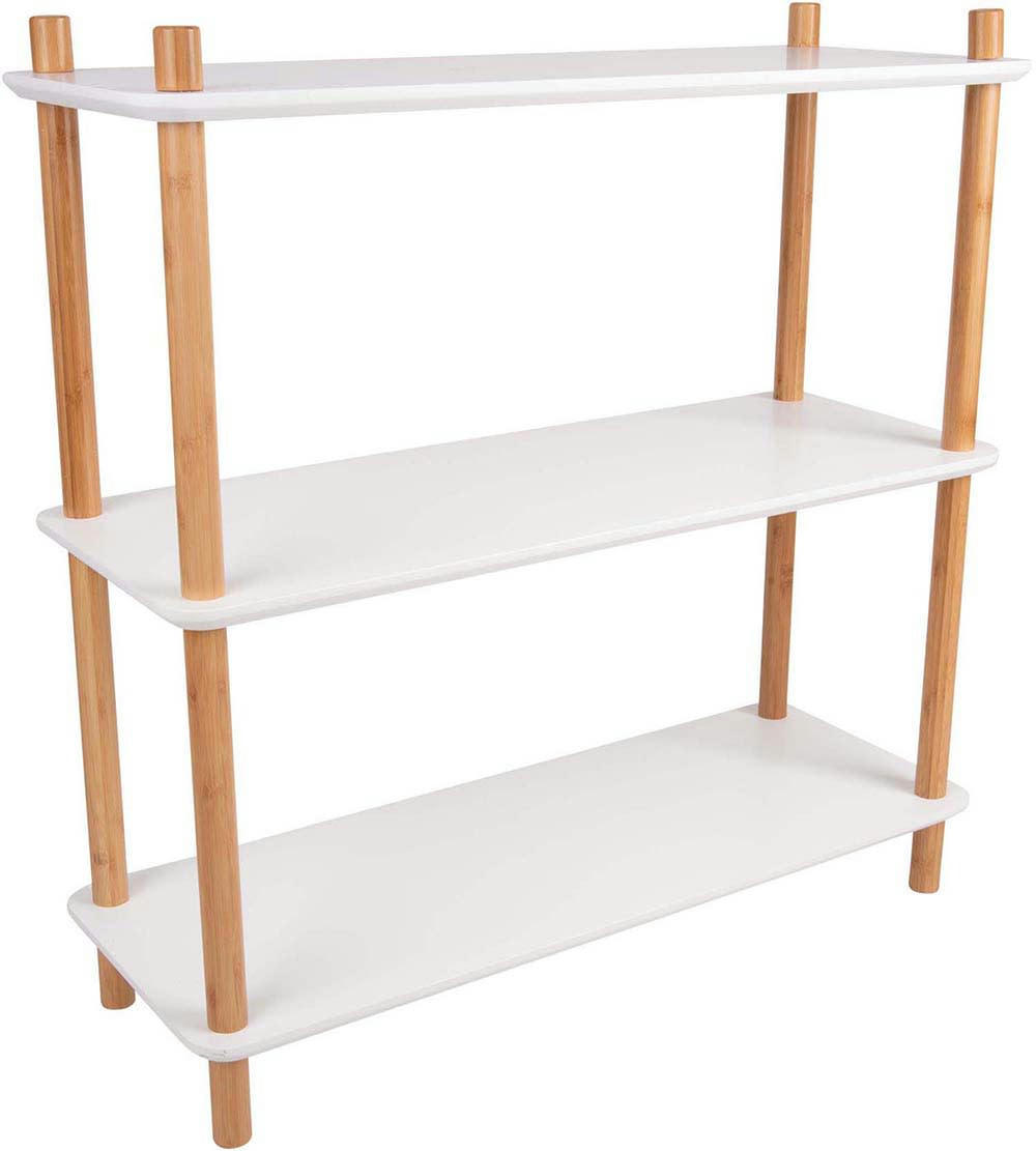 SIMPLICITY - Etagère en bambou 3 plateaux simplicity blanc