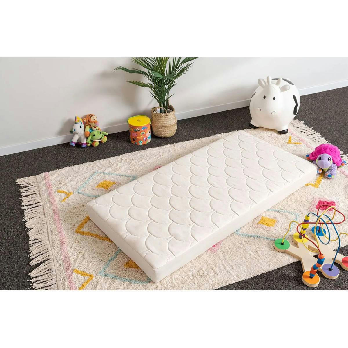 NATURE - Matelas à mousse BioCell confort et coton bio bébé 60 x 120