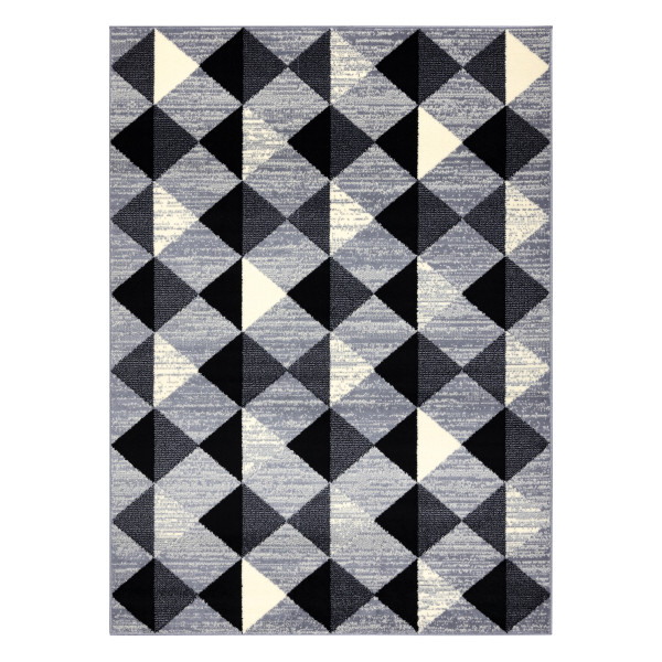 Dywan BCF BASE 3987 Trigone, trójkąty, kwadraty,185x270 cm