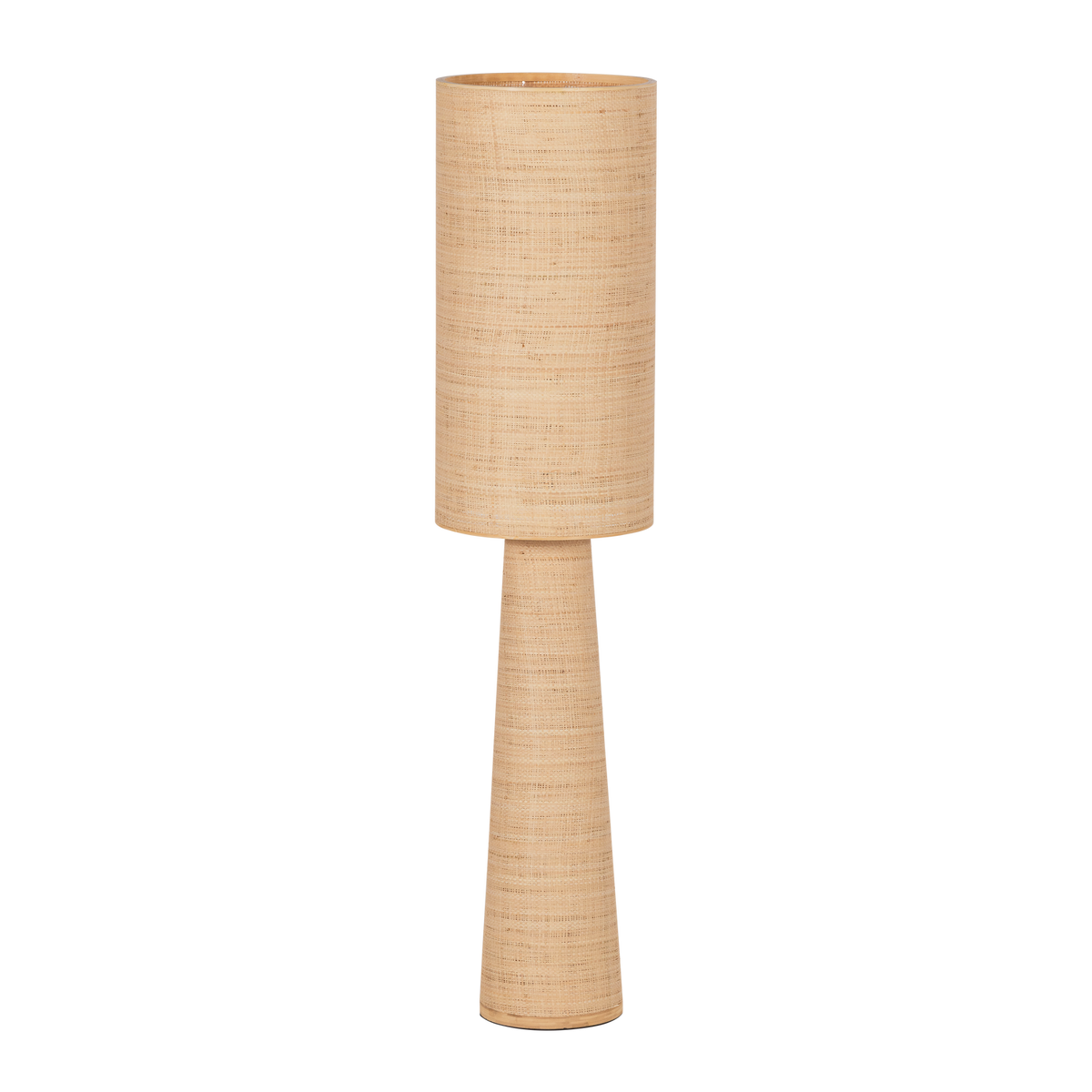 WOOOD vloerlamp Ø 30 cm Syro - Raffia - Naturel - 130x30x30