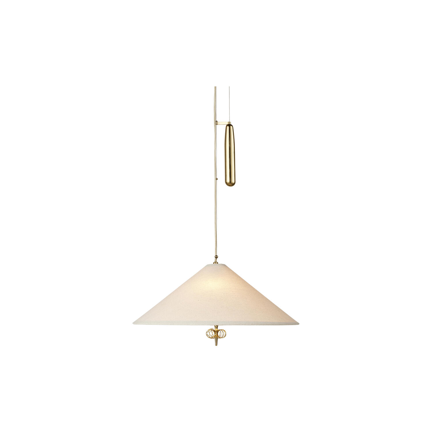 A1967 Pendant, brass/canvas