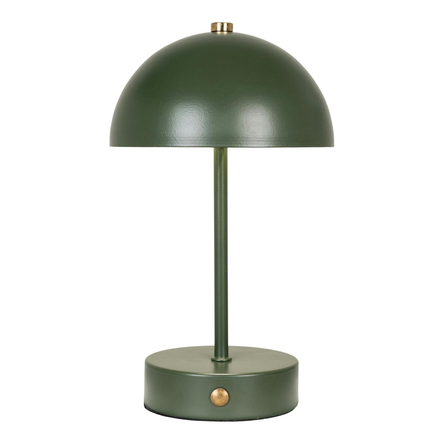 Lampe de table rechargeable en métal vert SILE