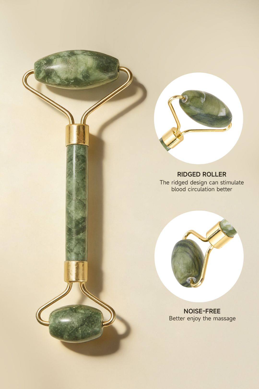 SHEONLY Gua Sha and Jade Roller Set for Facial Massage