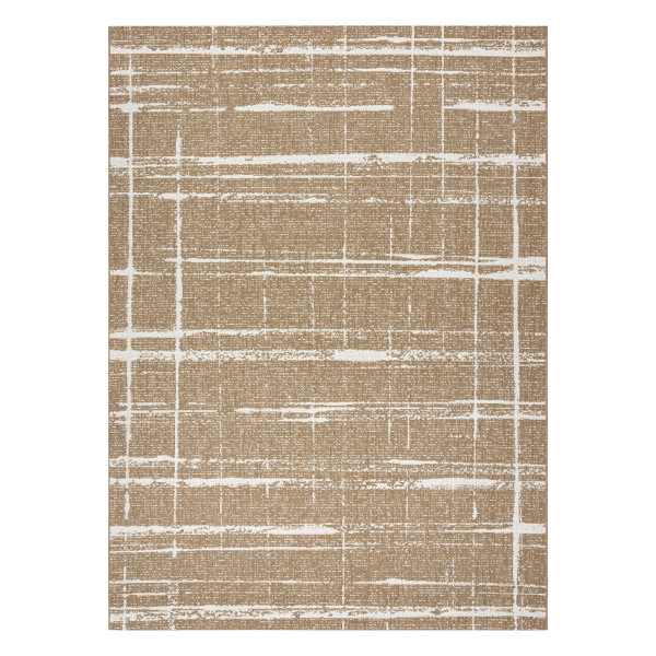 Dywan sizal FLAT 48965265 Kratka, vintage - beż naturalny 80x150 cm