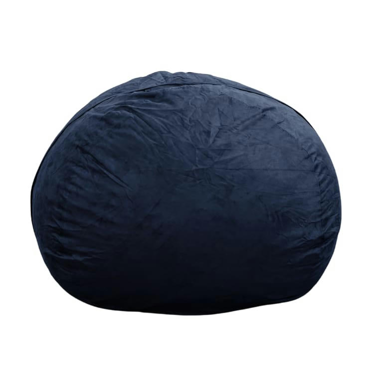 - Pouf Géant Microsuède Bleu nuit 200 cm