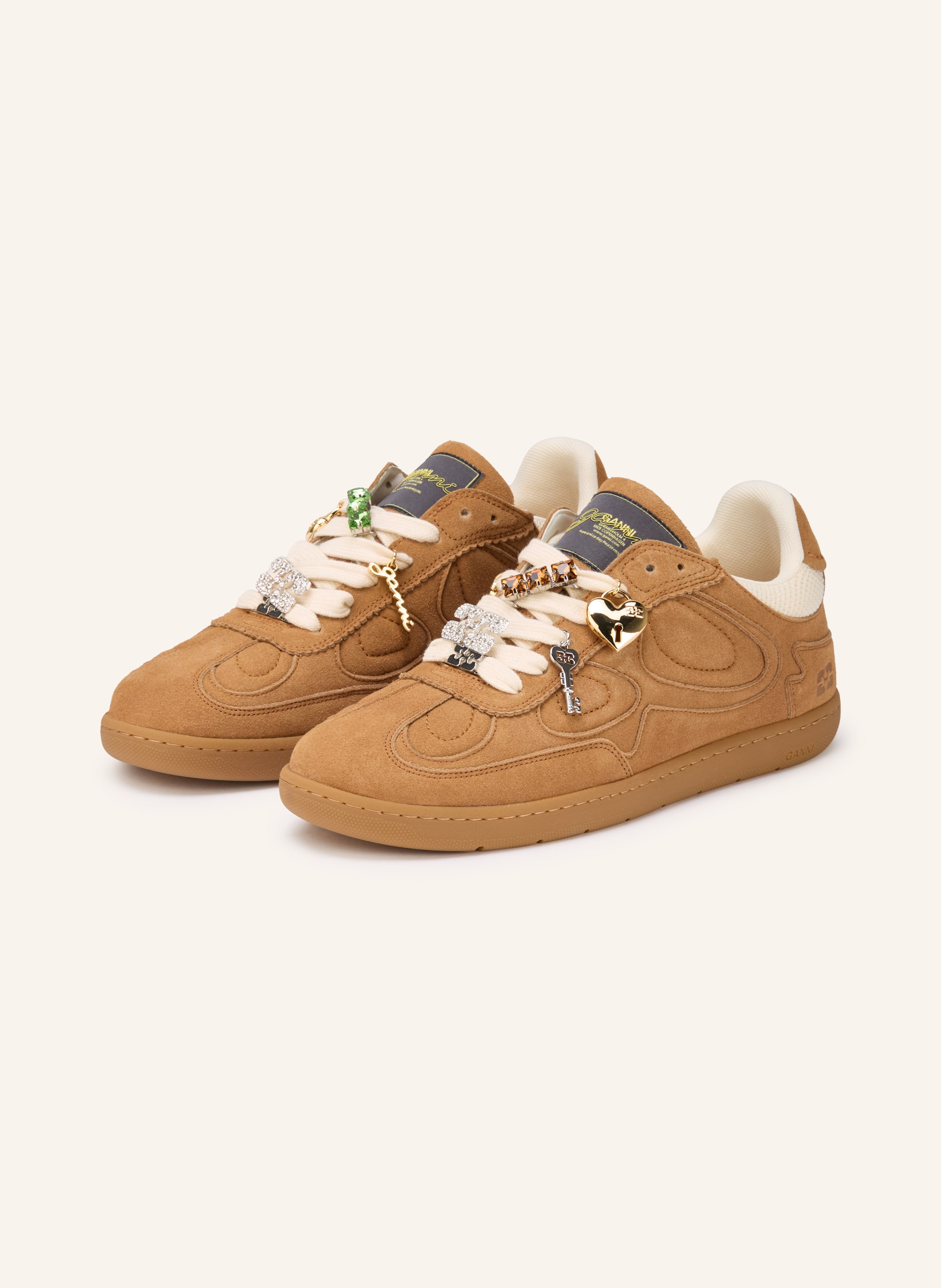 GANNI Sneaker mit Schmucksteinen