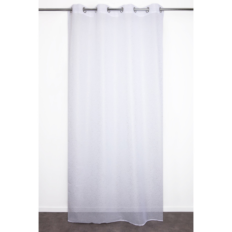 Voilage Pearl blanc silver 140 x 240 cm JBY CREATION