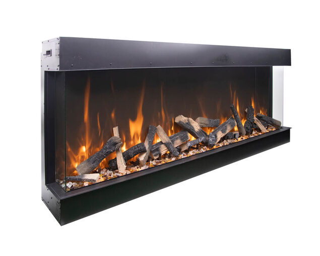 Amantii Smart 72" unit - 14 1/4" in depth 3 sided glass fireplace