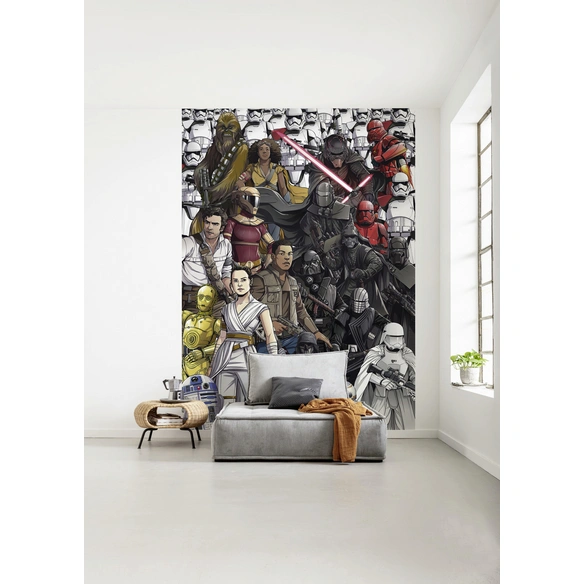 Vliestapete »Star Wars Retro Cartoon«, bunt, glatt