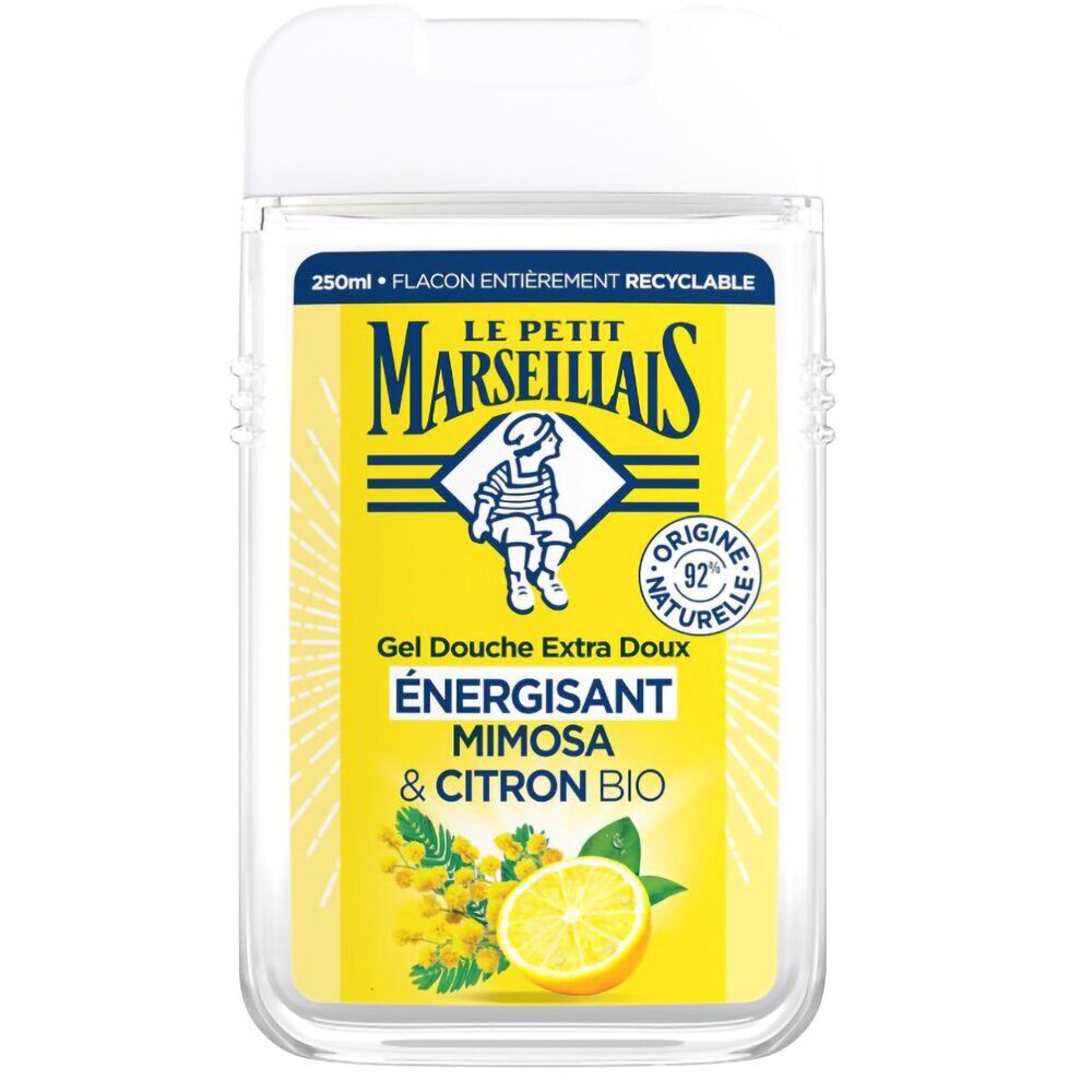 Gel douche Le Petit Marseillais énergisant mimosa et citron bio 250ml