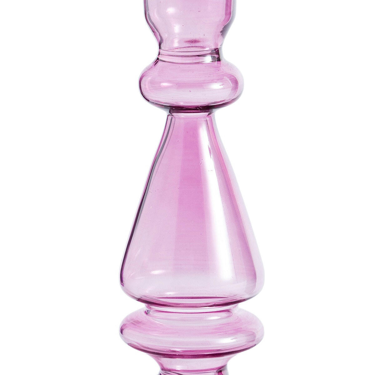 Bougeoir en verre H16 cm, Lolita