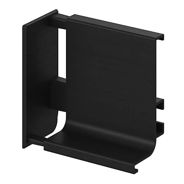 Embout de rail pour plan de travail noir Caraway Innovo GoodHome vendu par 2