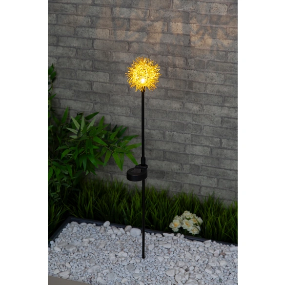 Solarleuchte »Flower«, braun/goldfarben