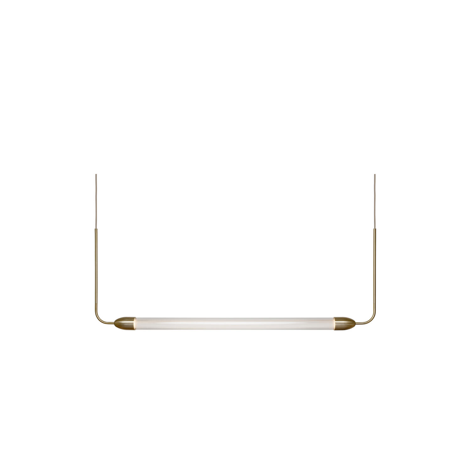 Lemon Squeeze Linear Pendant, brass