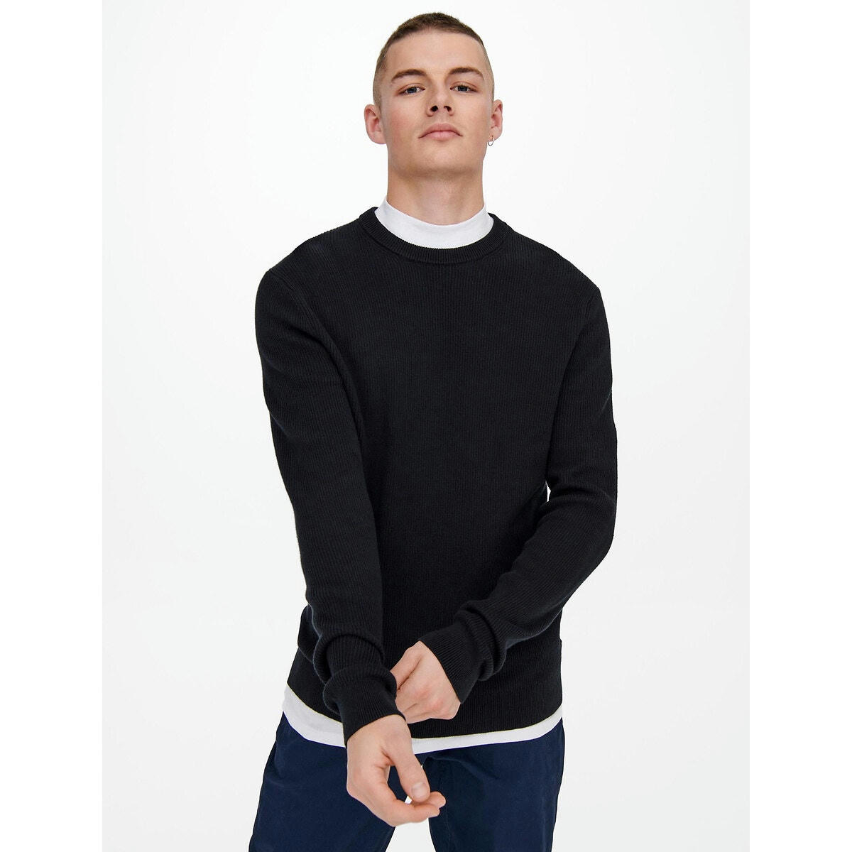 Pull col rond droit Phil