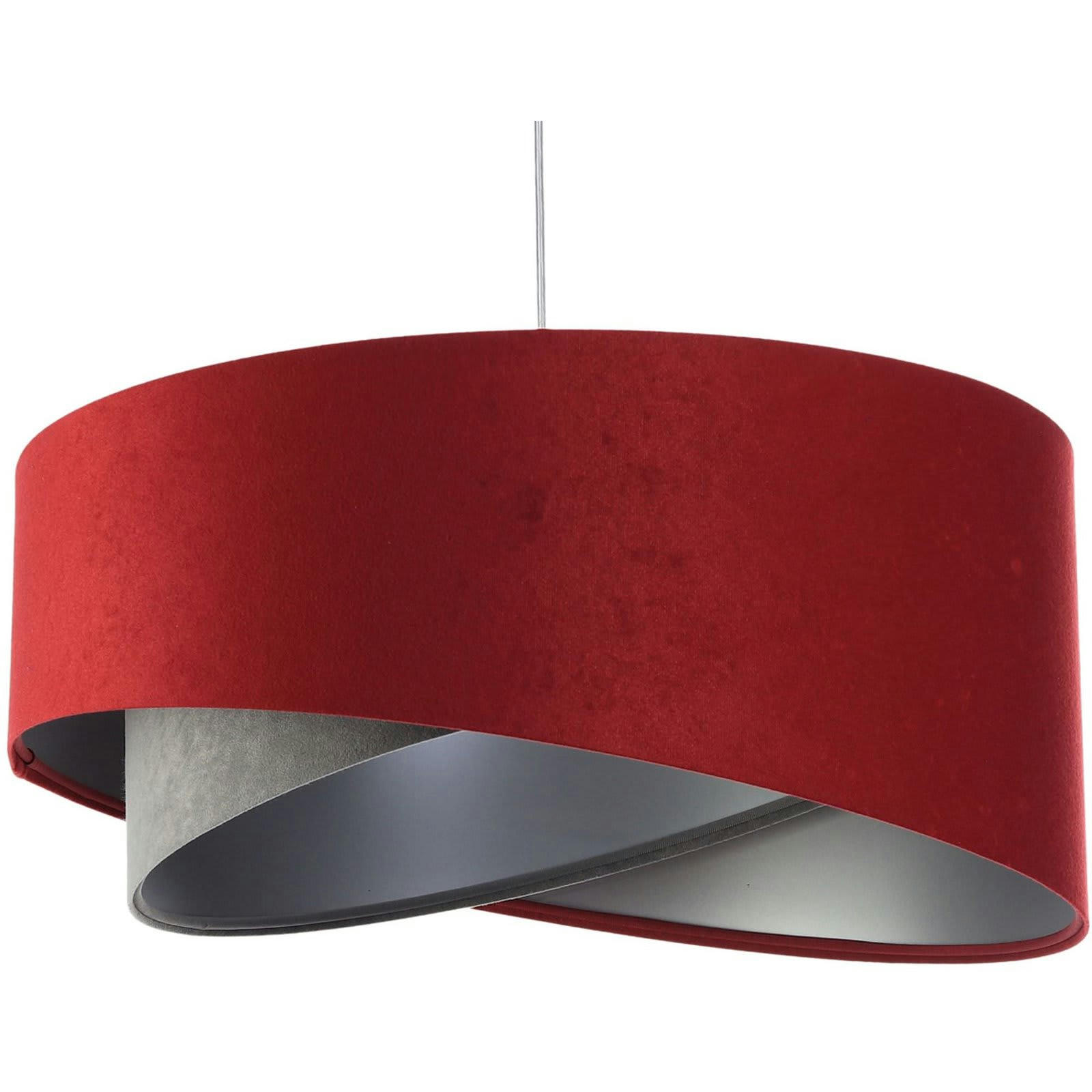 GALAXY - Suspension Tissu Rouge 50x50x23 cm