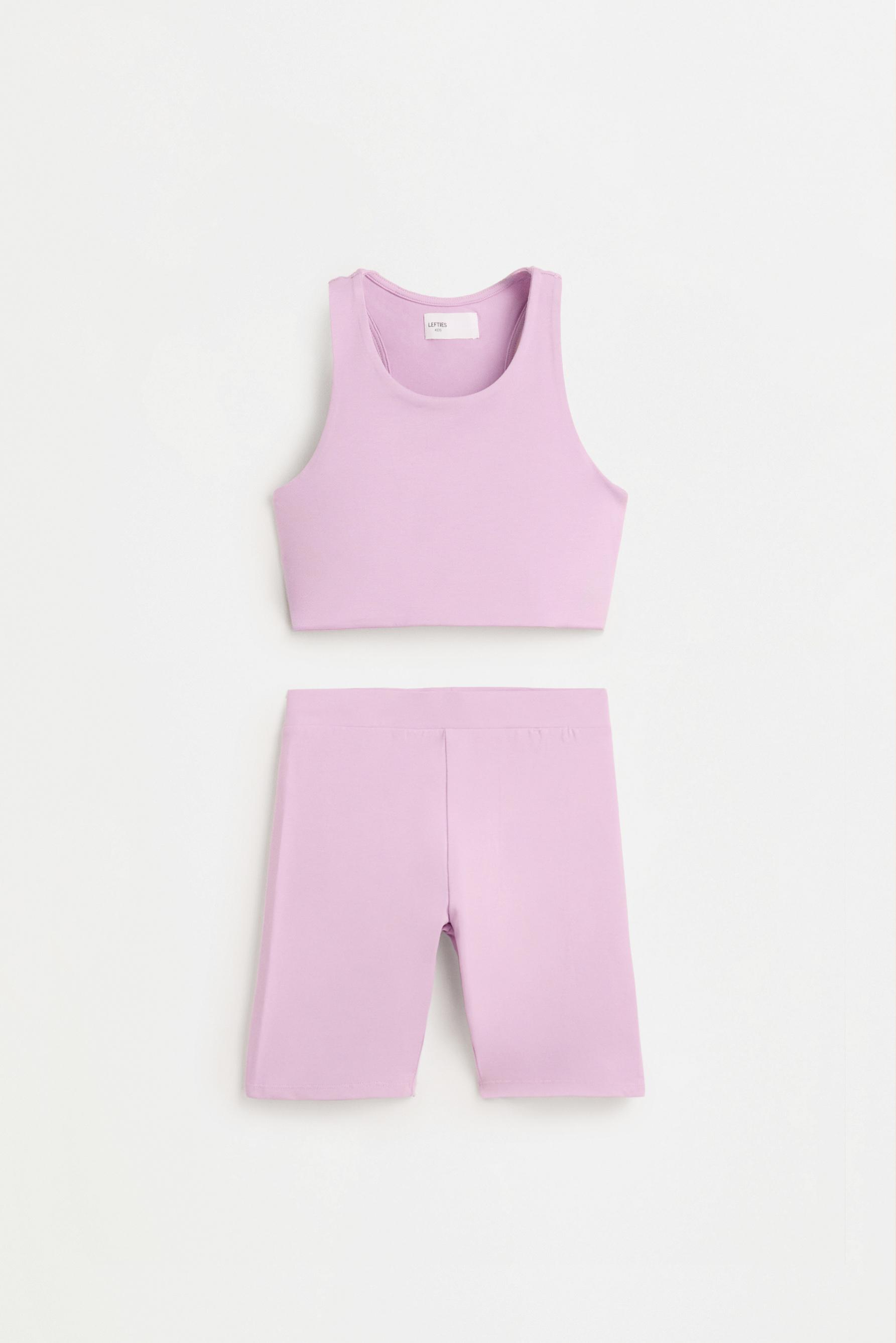 Set deportivo top y legging ciclista