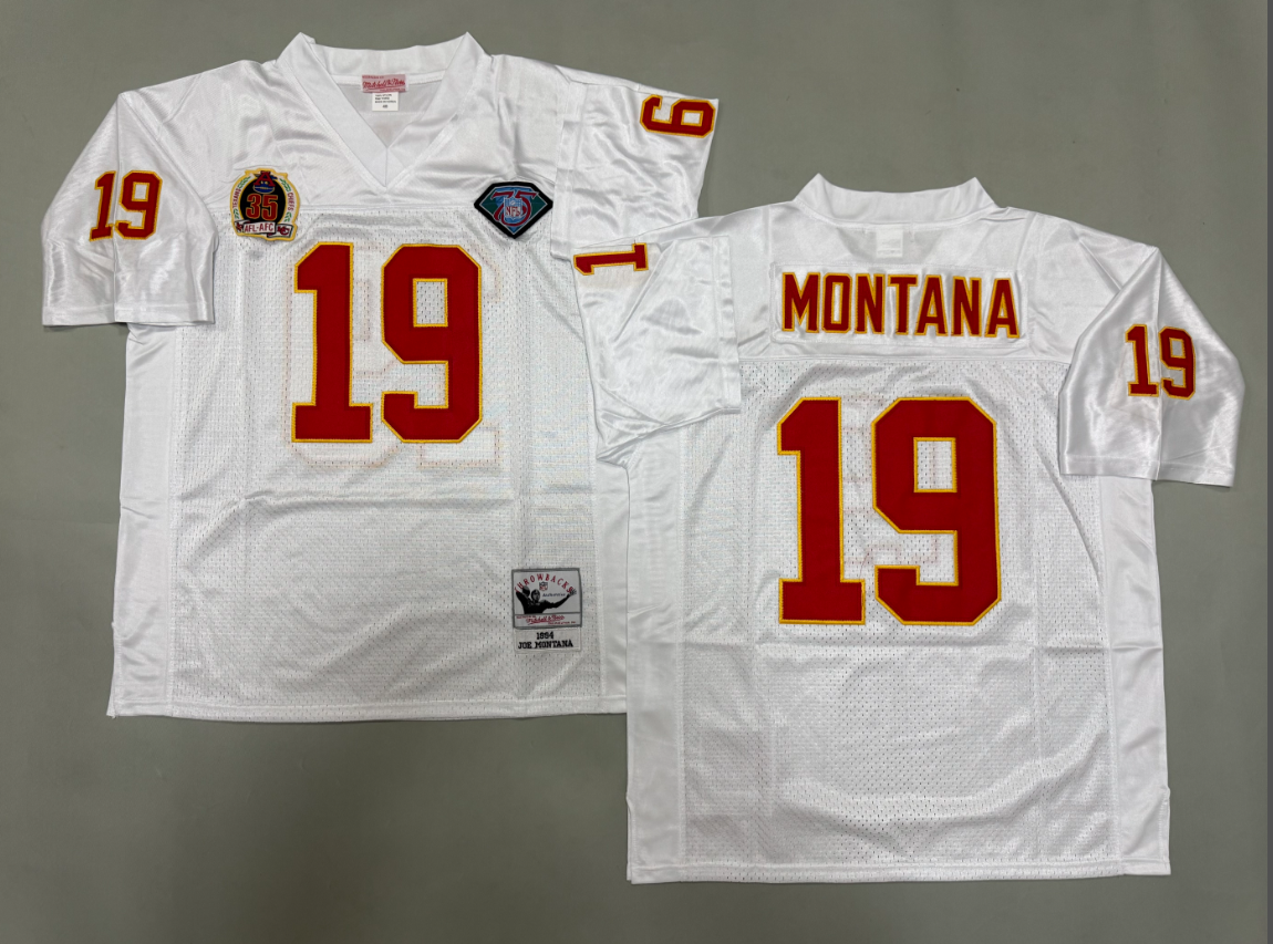 Joe Montana Kansas City Chiefs Authentic Throwback Retired Player Jersey