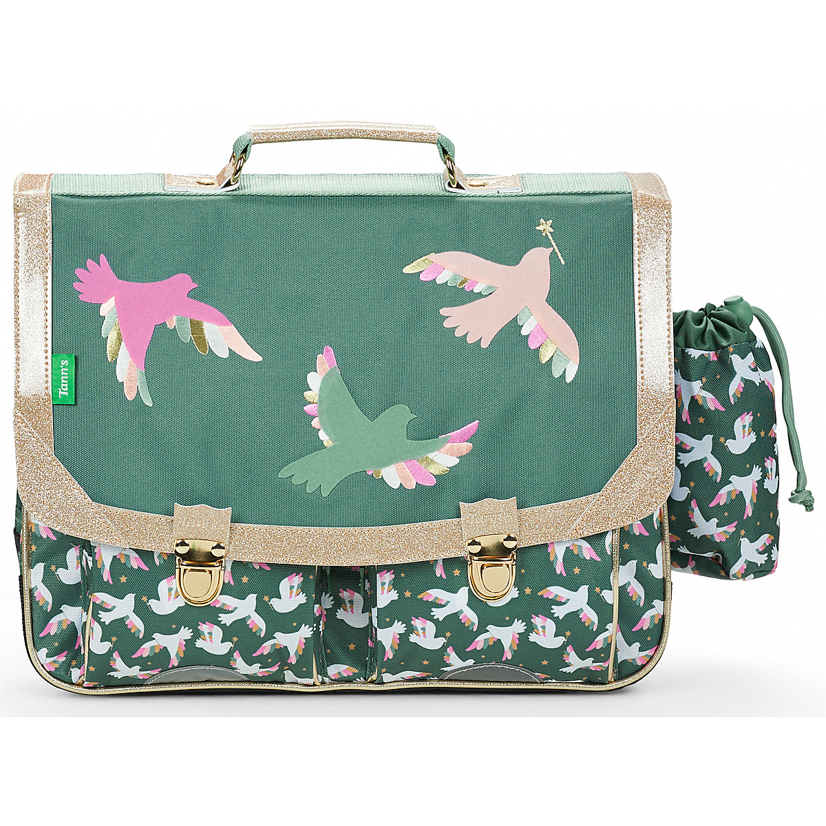 Tann's - NOEMIE CARTABLE 38 CM POCHE GOURDE - Green