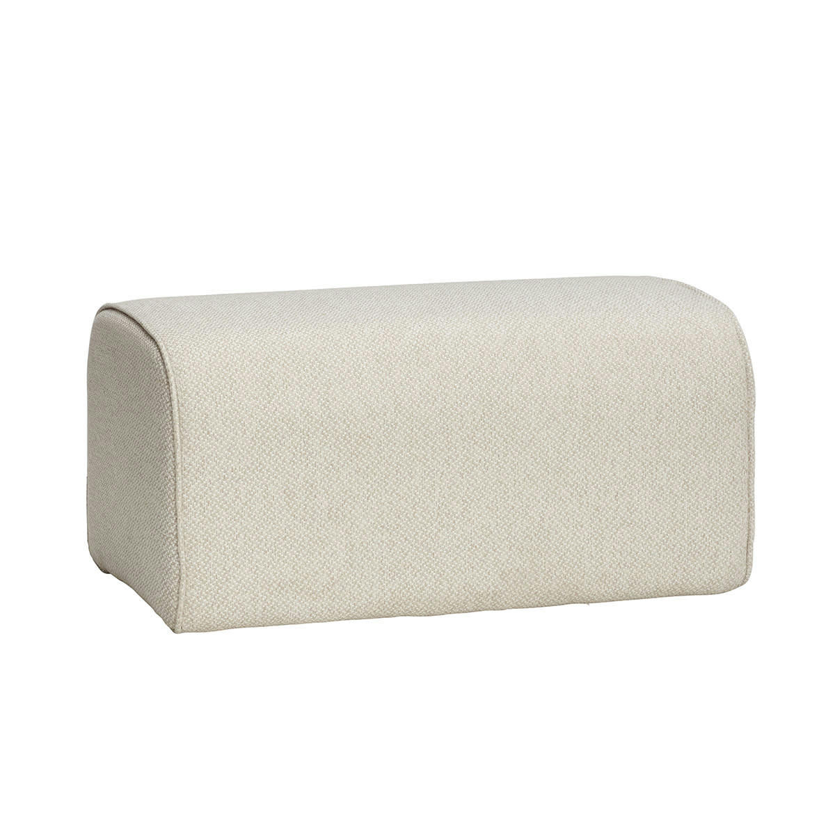 MELLOW - Pouf en tissu beige L81