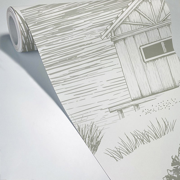 Papier peint panoramique - Cap Ferret - Vert - intissé : 150g/m² - 9 lés : 432x270cm