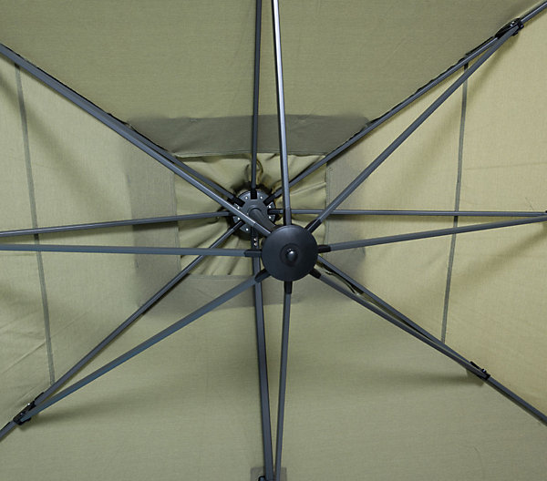 Parasol déporté 4x3m en aluminium colorisvertsaphir - ozalide
