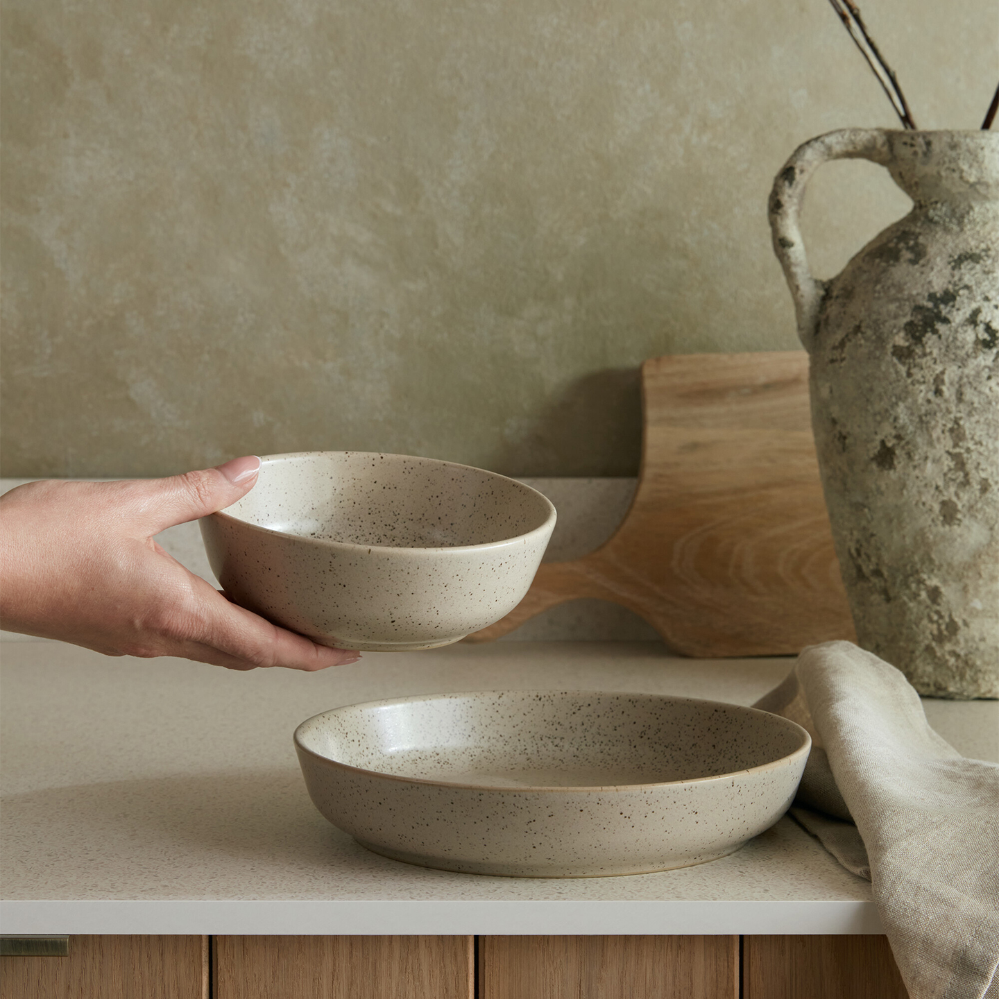 Grain Wheat Set Of 4 Pasta Bowls