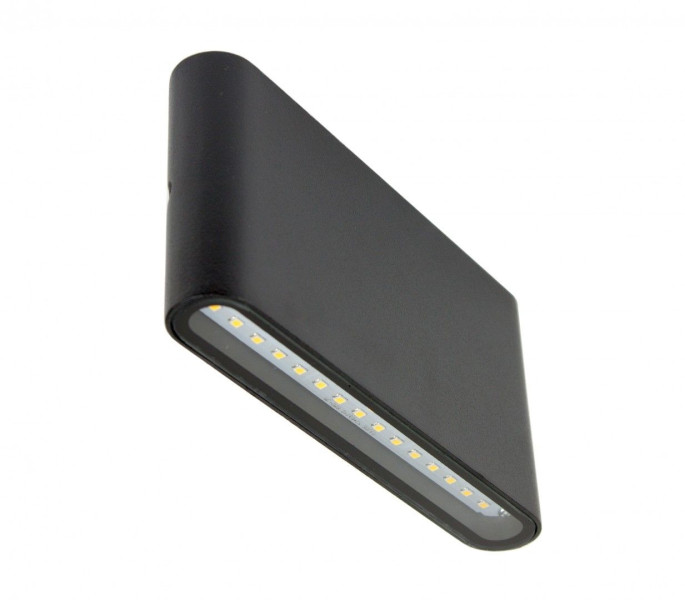 Kinkiet zewnętrzny Slim 3000K czarny LED 2x11W 1250lm IP54 SU-MA
