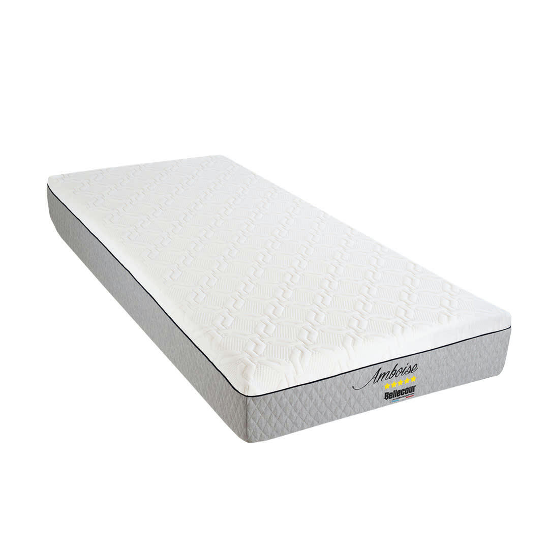 AMBOISE - Ensemble  90x190  Matelas + Sommier + Accessoires
