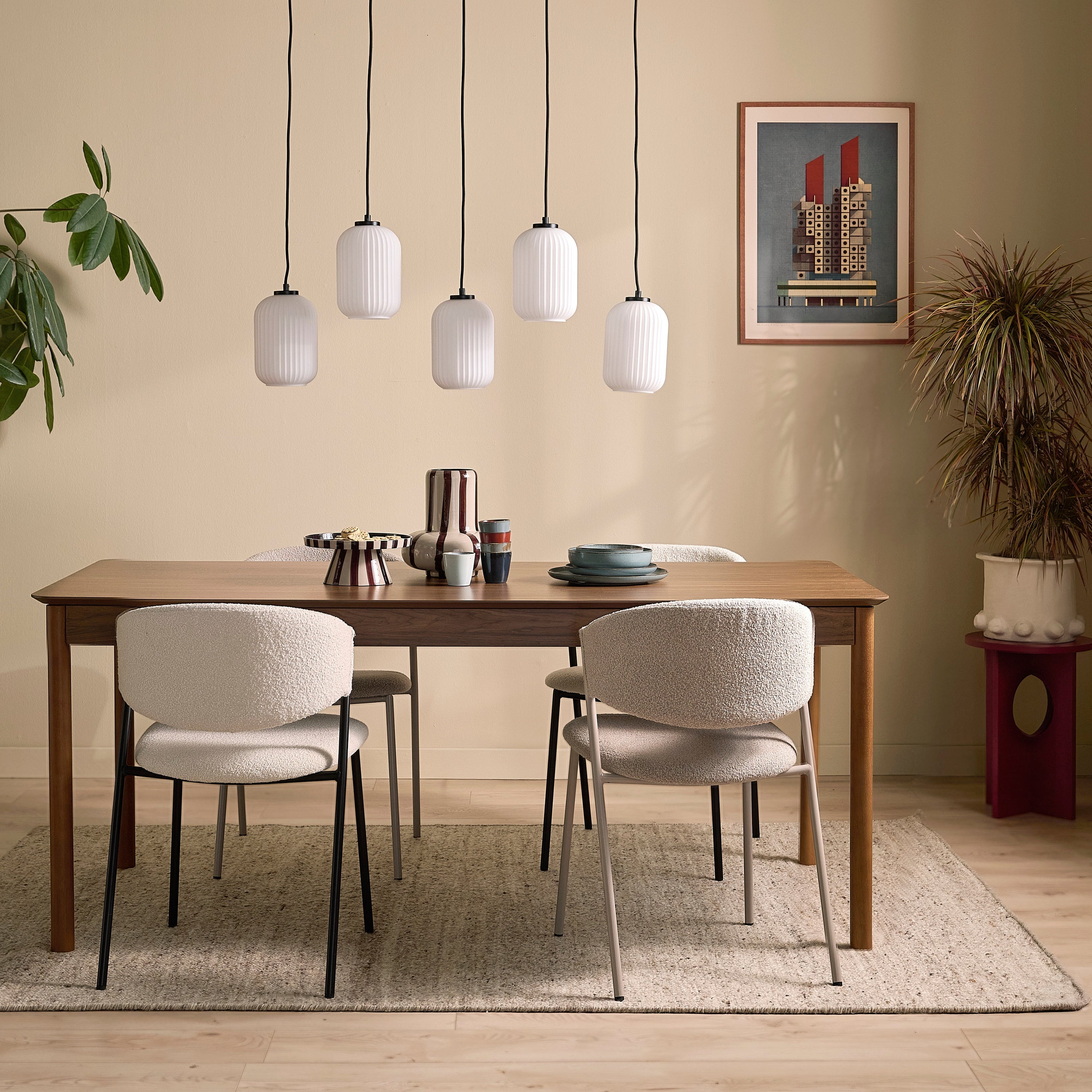 by fonQ Frisk Eettafel Uitschuifbaar 180/230 x 90 cm - Walnoot