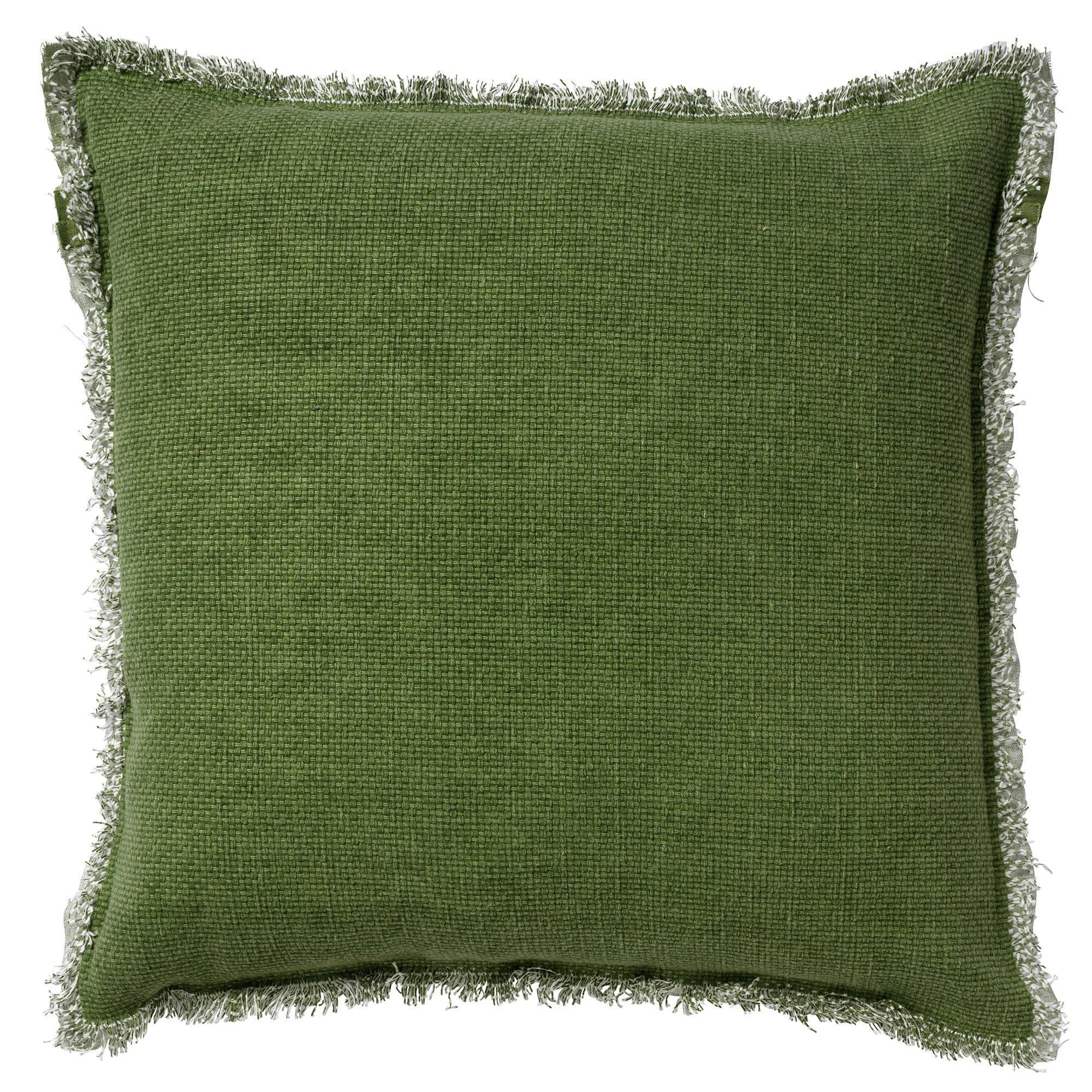 - Housse de coussin vert en coton-60x60 cm uni