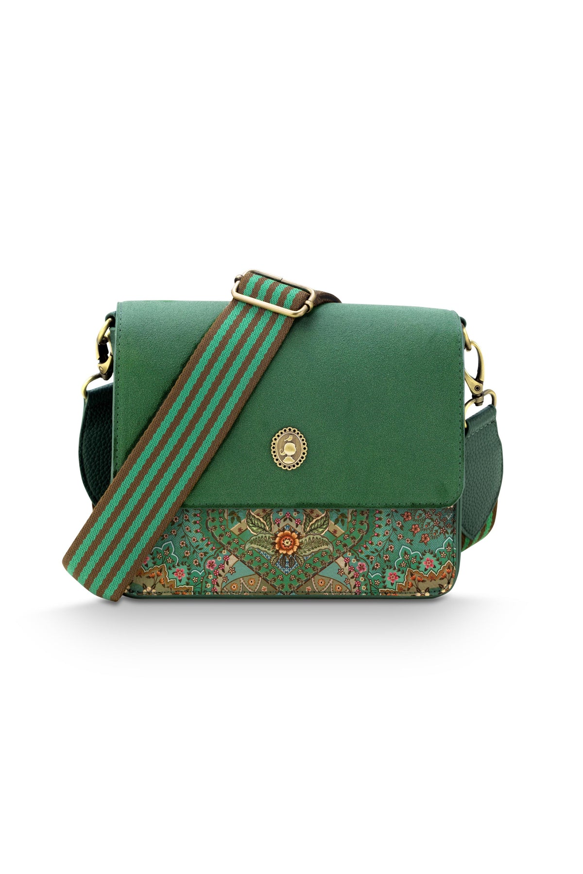 Pip Studio - Fenna Crossbody Tas Dames - Jabali - Groen - 19x6x16cm