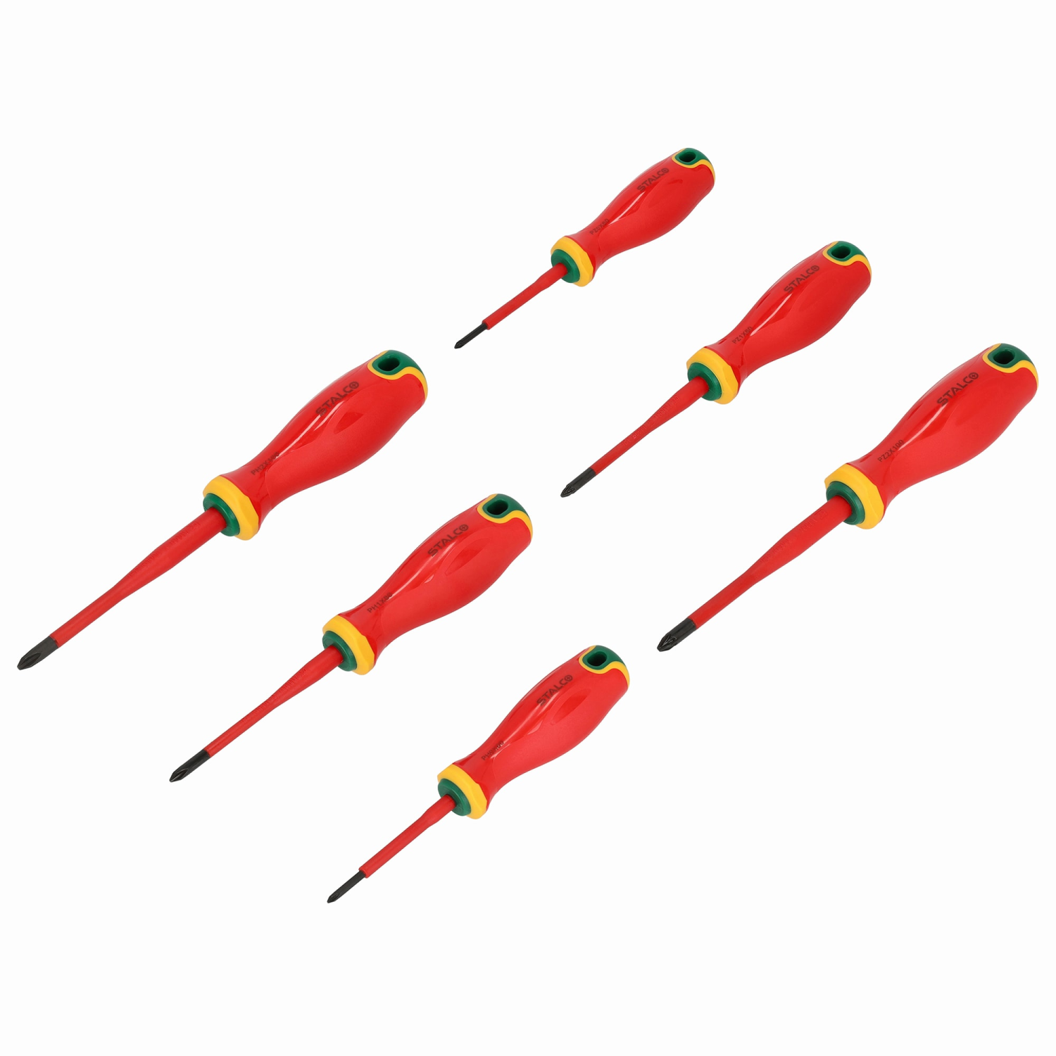 Wkrętaki elektrotechniczne PH/PZ, 6 elem. stal S2 1000V wkład EVA STALCO S026388802 STALCO S026388802