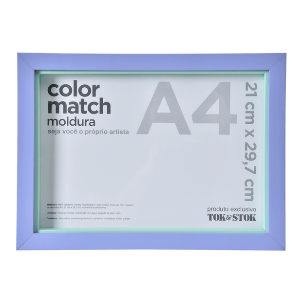 MOLDURA A4 21 CM X 29 CM COLOR MATCH