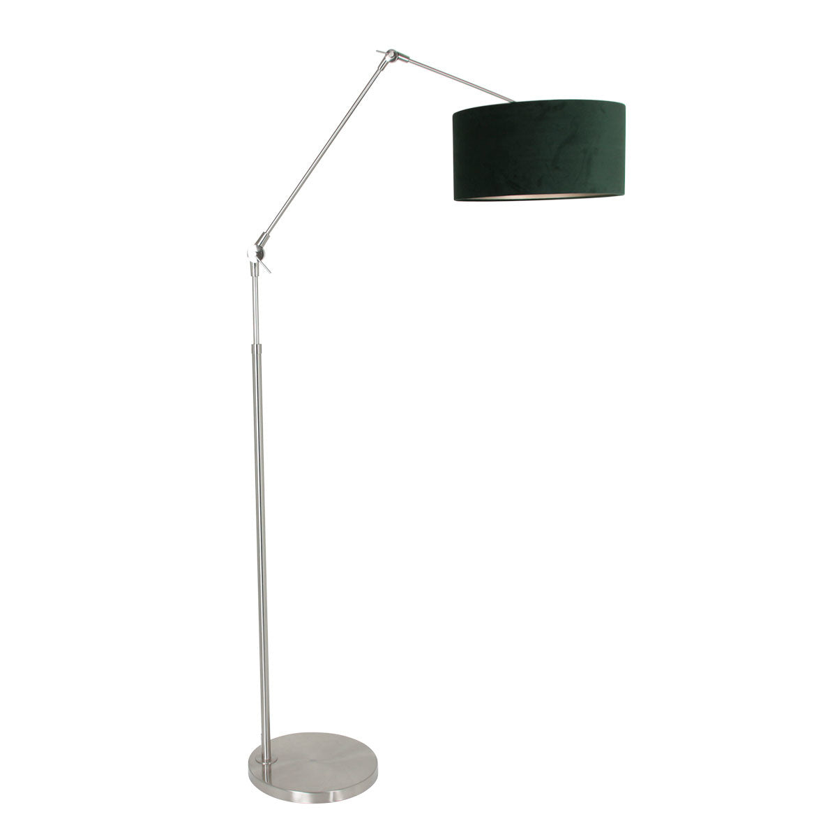 Steinhauer vloerlamp prestige - 1 lichts - 145x 250 cm - mat chroom groen