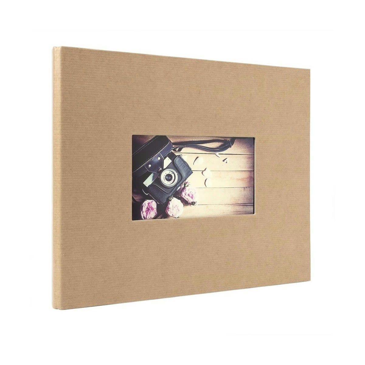 STUDIO - Album photo traditionnel kraft 60 pages 120 photos 10x15