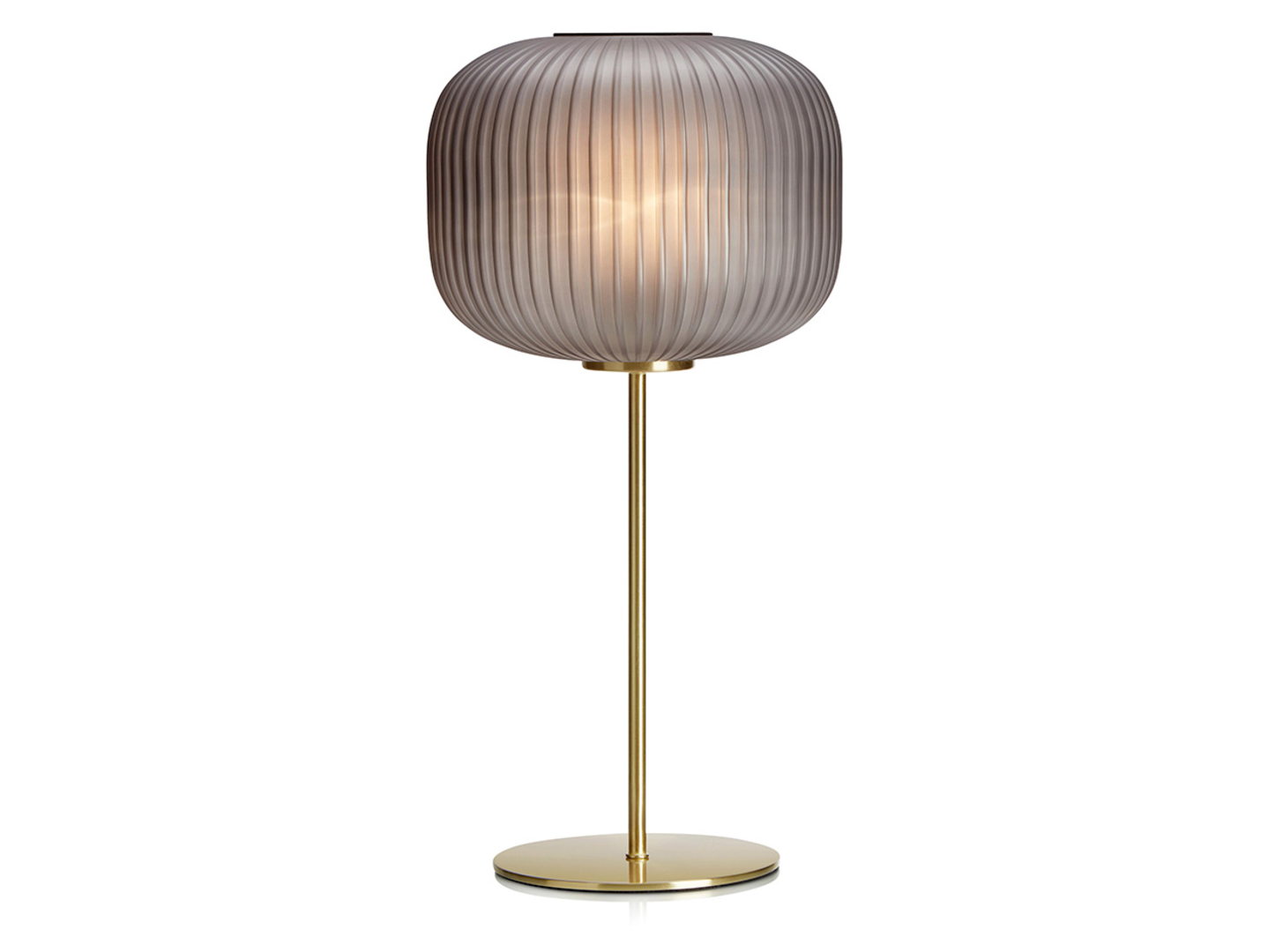 Lampa stołowa Sober szklana szara