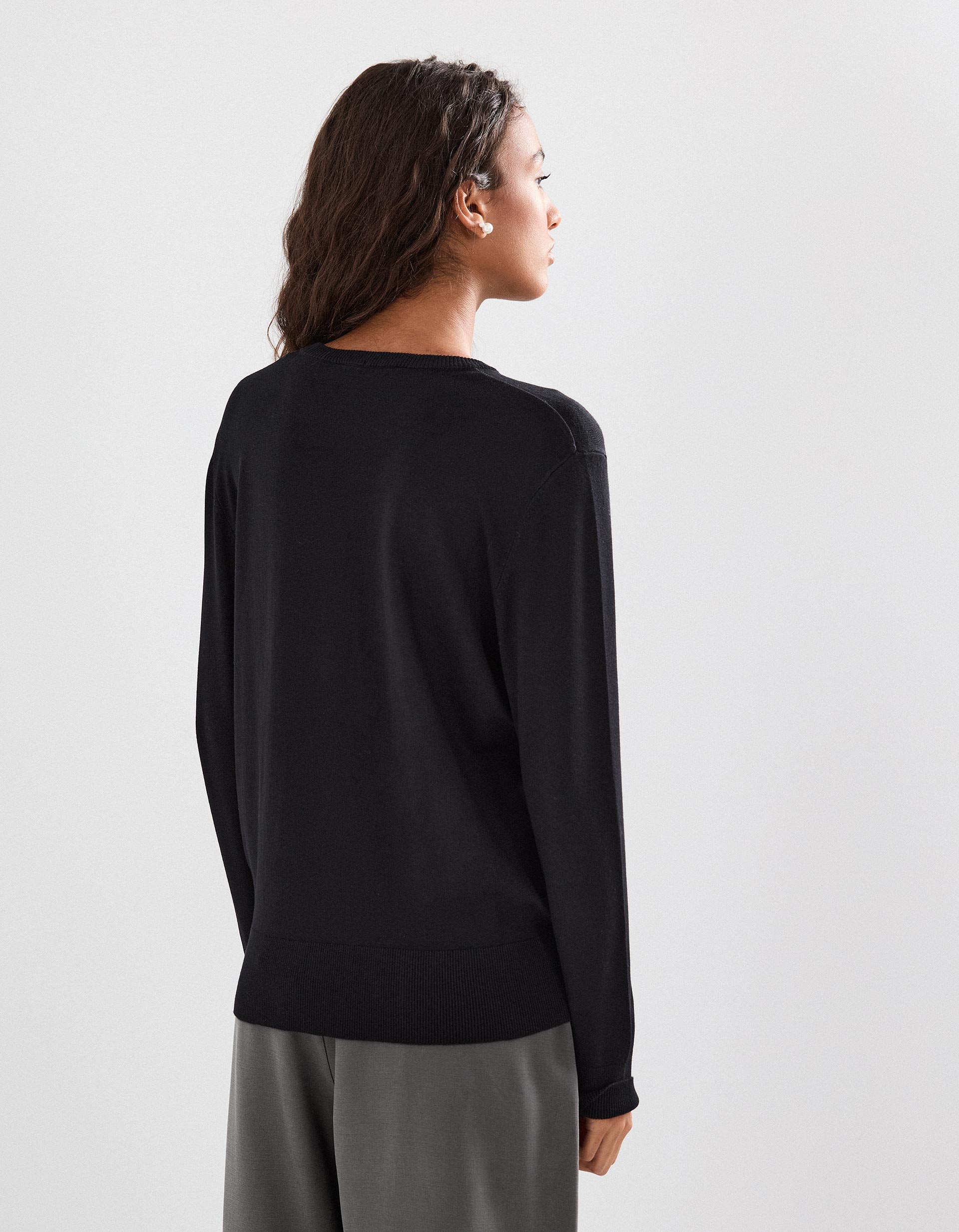 Camisola de Malha, Mulher, Preto