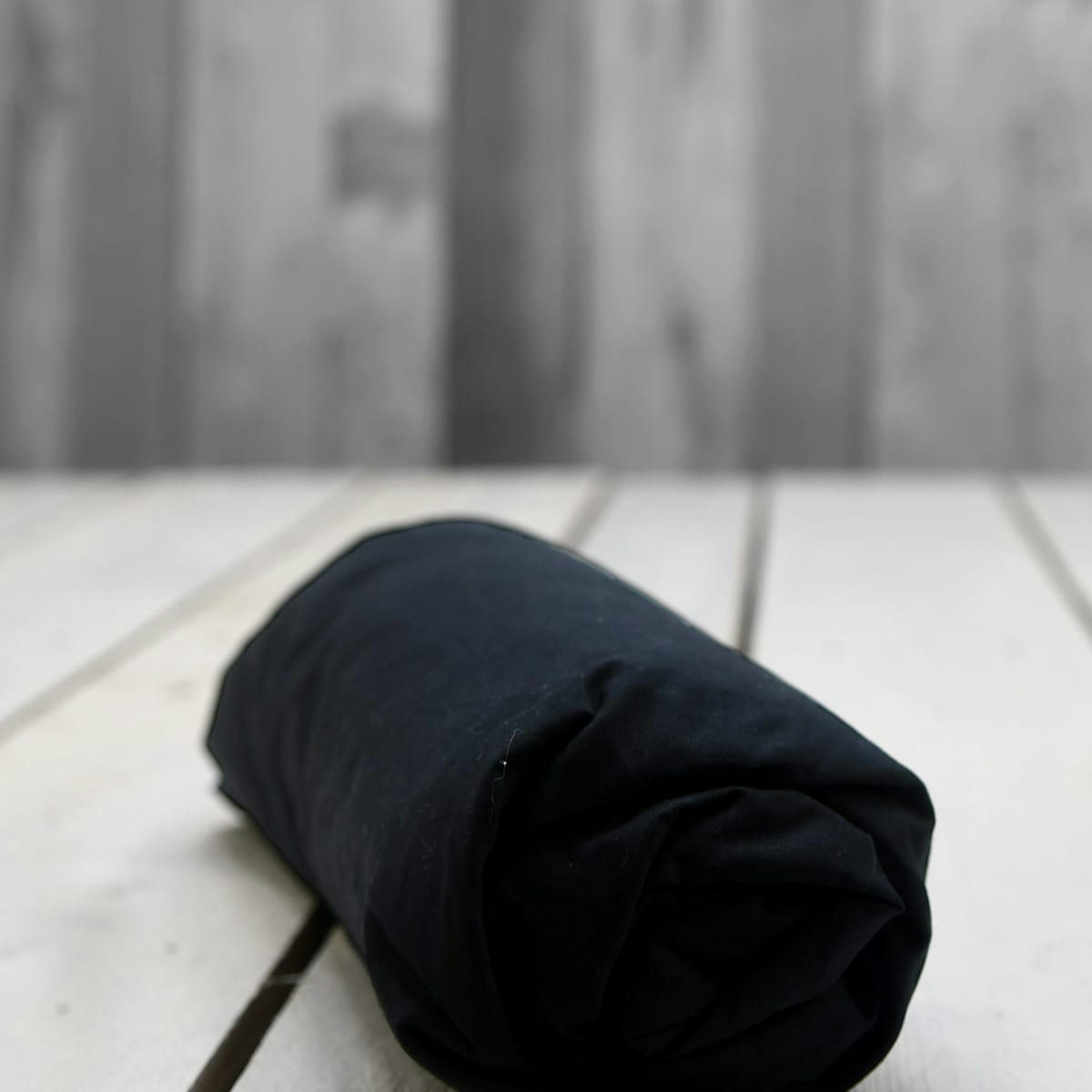 STUDIO - Drap housse en coton bonnet 30cm  noir 90x190 cm