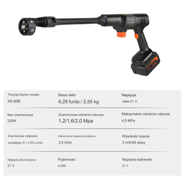 Myjka ciśnieniowa 220 W 45 Bar
